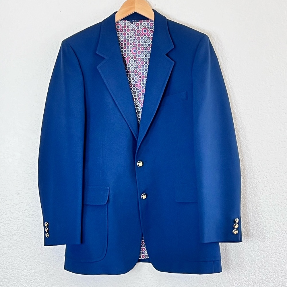 The Knack | Vintage blue structured sports coat blazer jacket size large